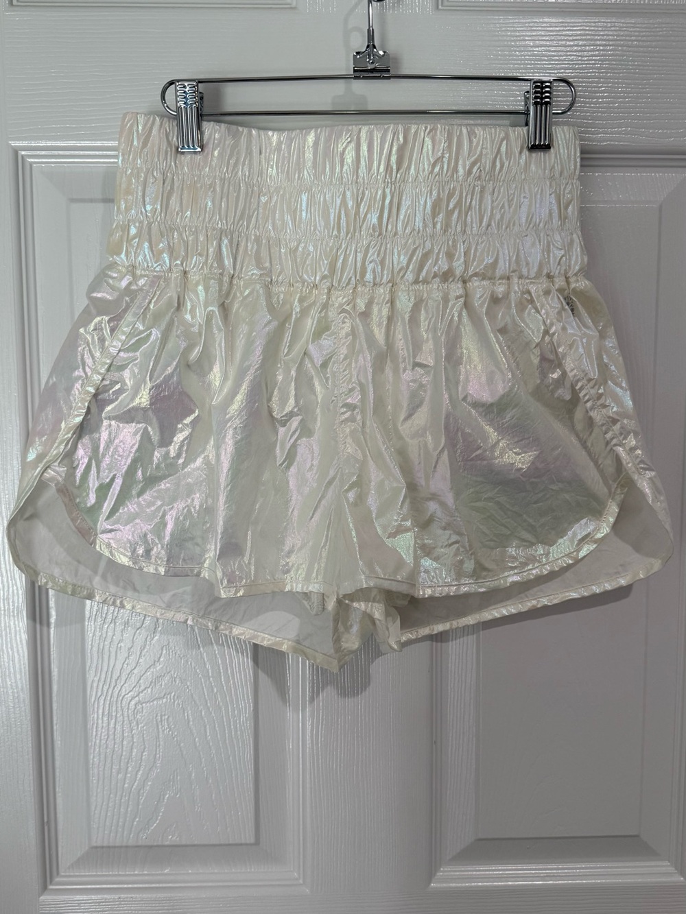FP Movement by Free People Iridescent Cream Athletic Shorts